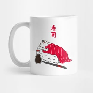 Sleeping Cat Tuna Sushi Mug